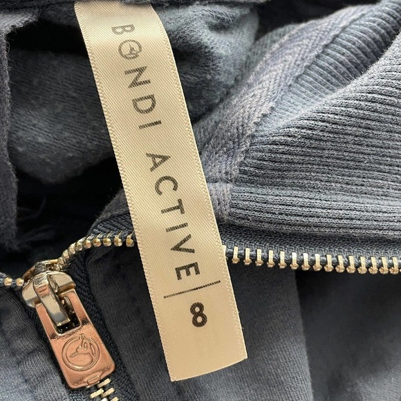 Bondi Active Womens Size 8 Full Zip Up Sweatshirt W/ Zip Pockets &‎ Mesh Accent - Picture 2 of 15